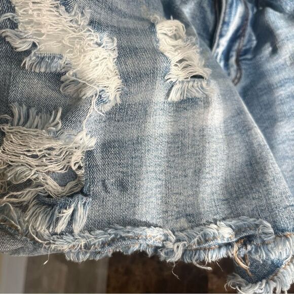 S.O.N.G. Denim Distress Ripped Shorts Size 9​​​​​​ - Picture 9 of 11